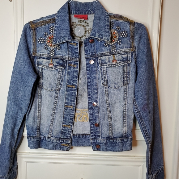 Western Denim Bank Jackets & Blazers - Western Denim Bank Embellished Jacket